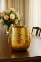 Jenna Gold – Cache-pot doré en céramique premium | Ø29, Ø39, Ø46