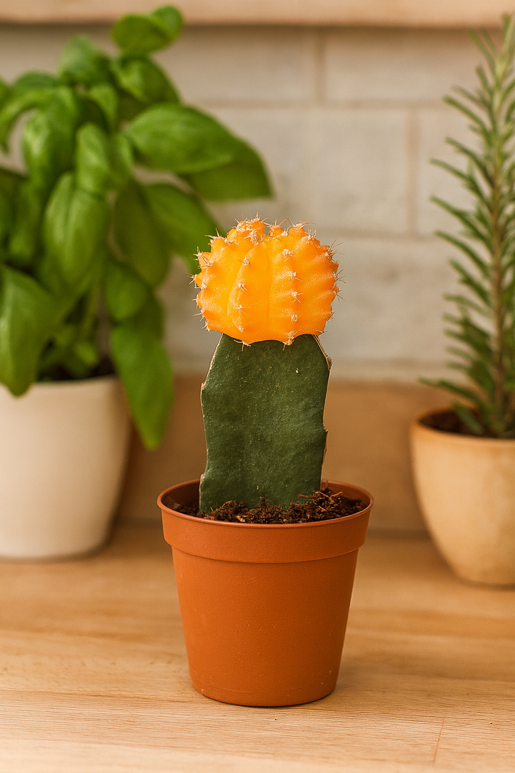 Gymnocalycium Mix – Trio de Cactus Greffés – Ø5,5 cm / ≈16-22cm – Lot de 3