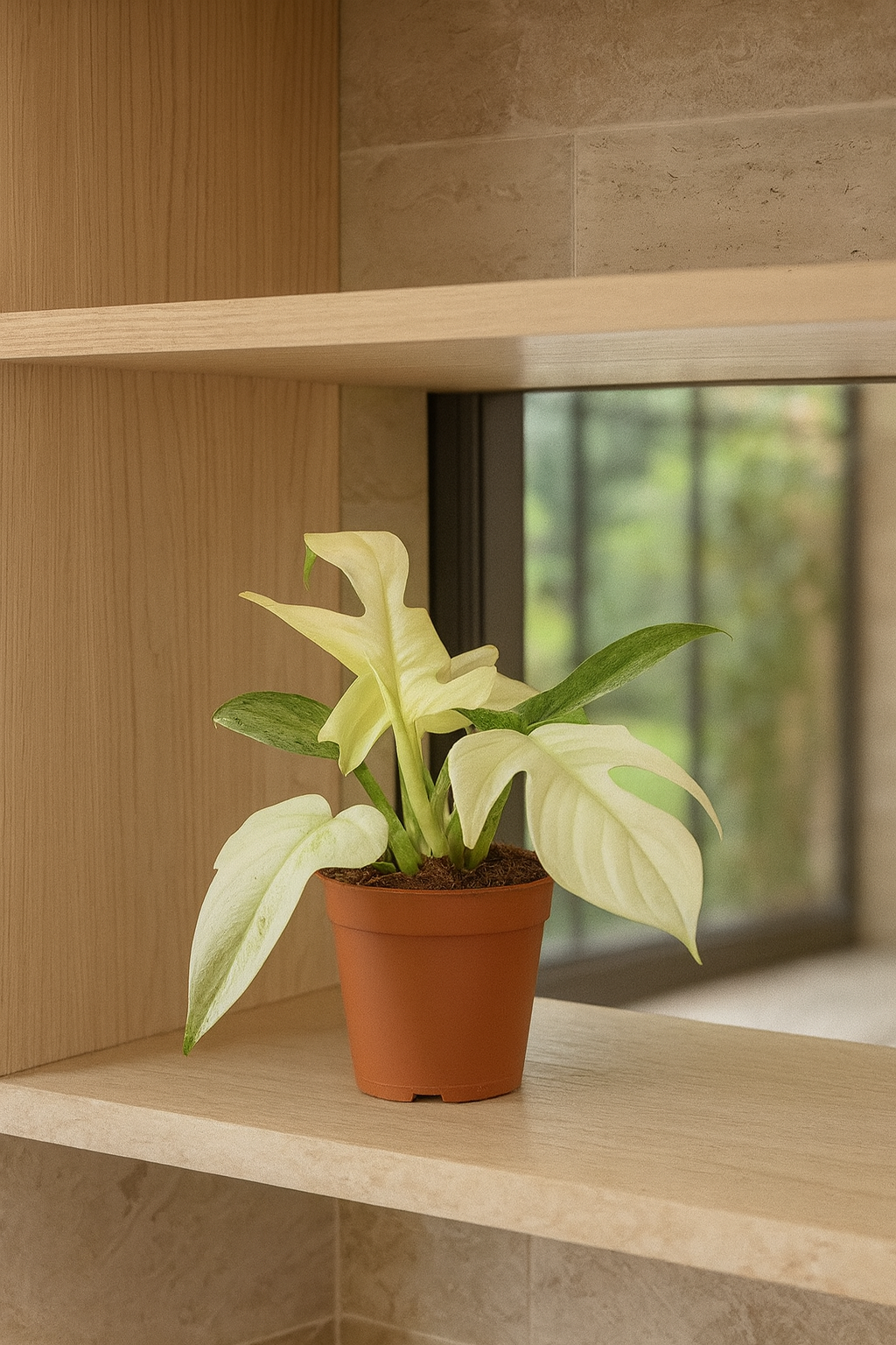 Philodendron Florida Ghost Ø12 cm – Plante rare au feuillage blanc 30 cm