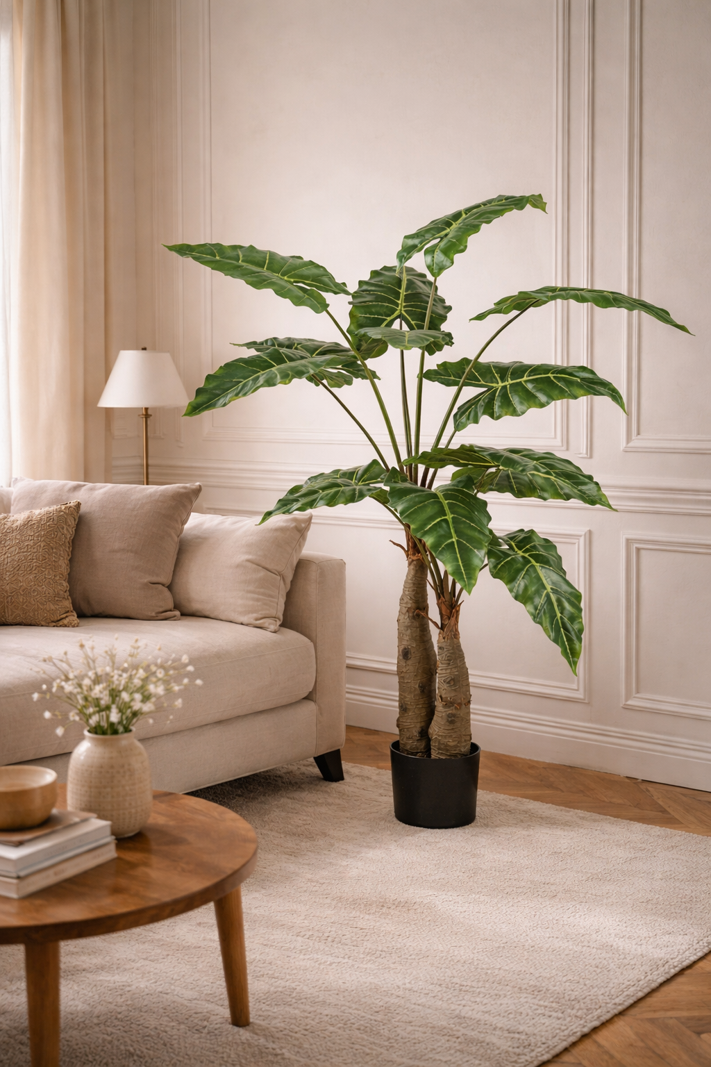 Alocasia artificielle — Olifantsoor — Plante d’intérieur design — 70 cm, 150 cm & 180 cm