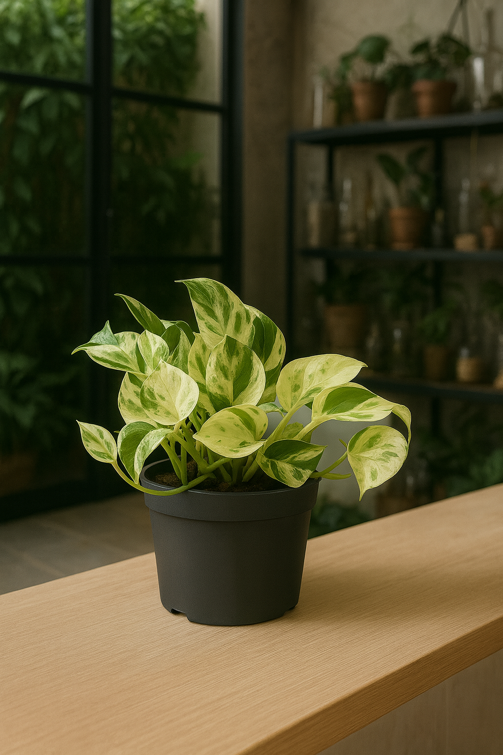 Epipremnum “Marble Queen” — Scindapsus Happy Leaf — Ø12 cm — 20 cm