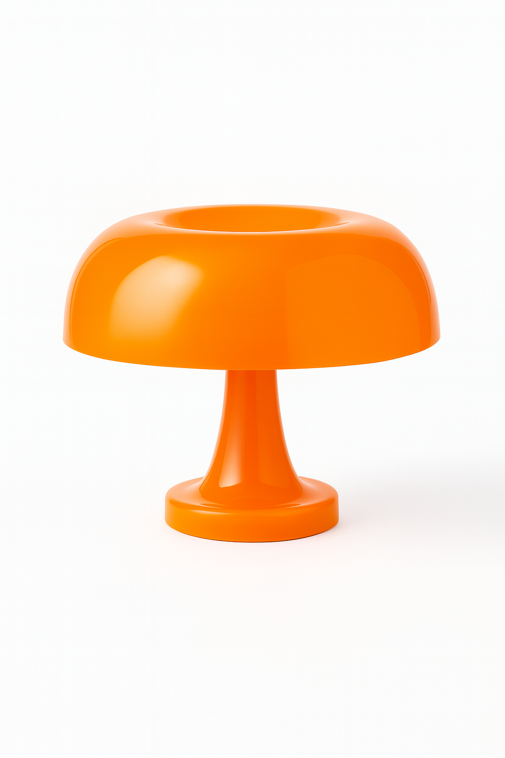 Lampe Champignon LED Rechargeable – Design Orange & Blanc – 28 cm