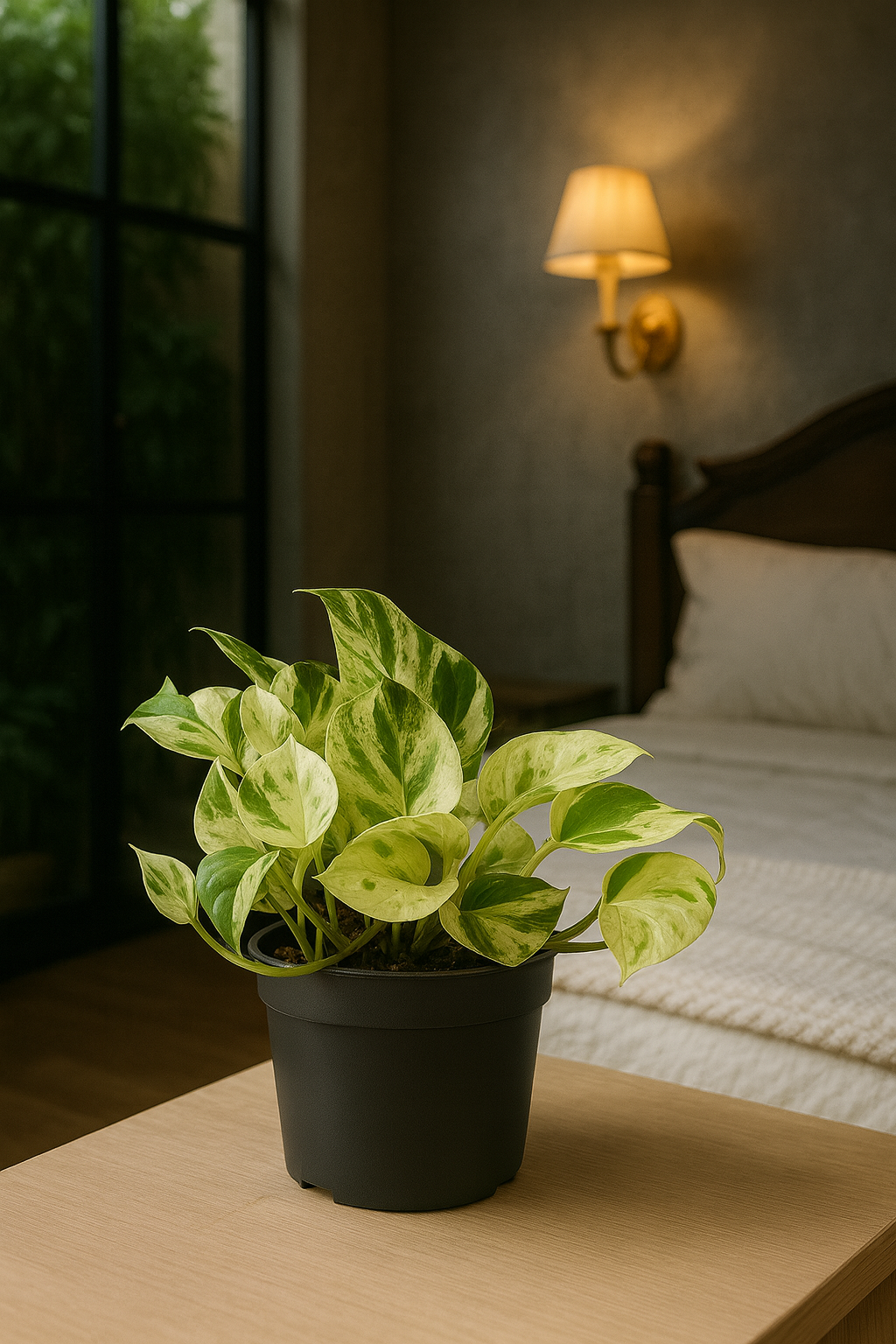 Epipremnum “Marble Queen” — Scindapsus Happy Leaf — Ø12 cm — 20 cm