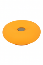 Rechargeable Touch-Sensitive Orange Donut Lamp – Bauhaus Design Table Lamp – 3 LED Lighting Modes – Soft &amp; Modern Ambiance