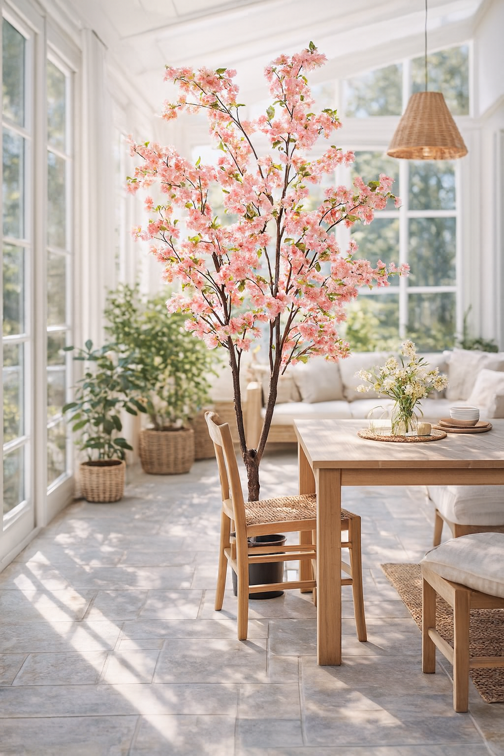 Cerisier Japonais Artificiel – Prunus Kersenbloesem – Rose – 210 cm