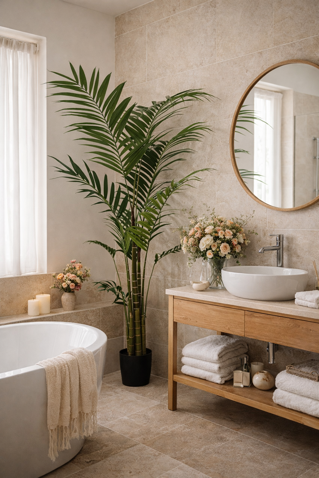 Kentia artificiel 210 cm – Palmier décoratif tropical ultra-réaliste pour intérieur