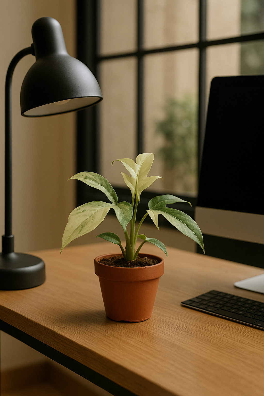 Philodendron Florida Ghost Ø12 cm – Plante rare au feuillage blanc 30 cm