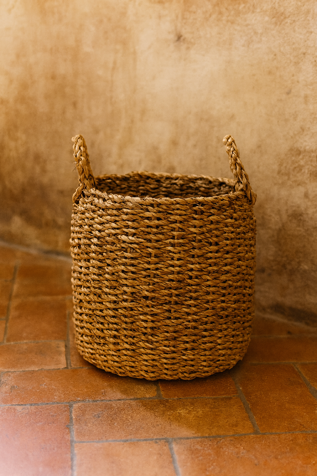 Cache-pot Jack en fibres naturelles – Cache-pot décoratif tressé pour plantes d’intérieur (5 tailles)