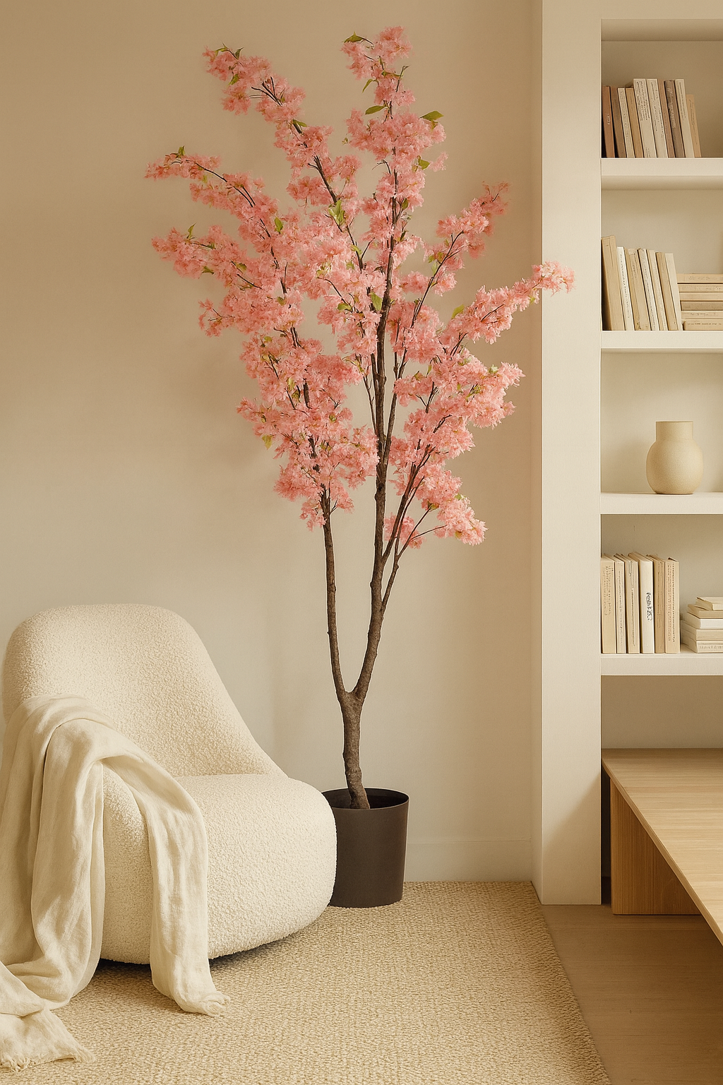 Cerisier Japonais Artificiel – Prunus Kersenbloesem – Rose – 210 cm