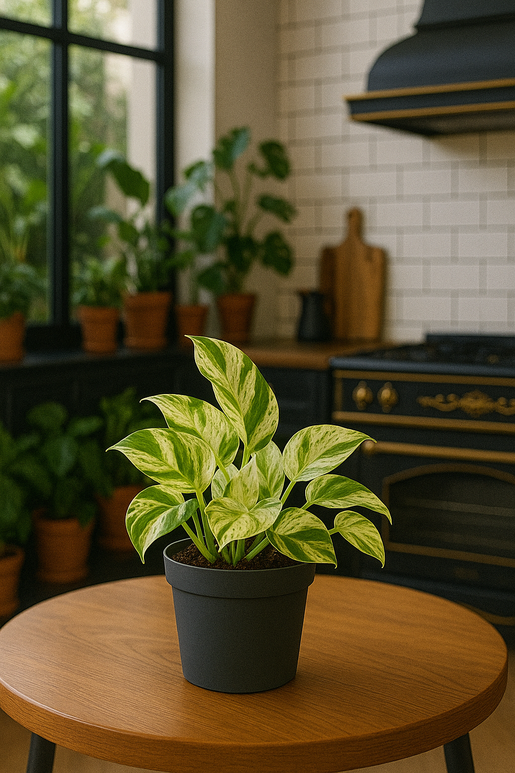 Epipremnum “Marble Queen” — Scindapsus Happy Leaf — Ø12 cm — 20 cm