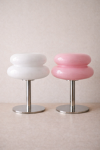 Orange Glass Macaron Lamp – Retro Chic LED Design E27 (28 cm)