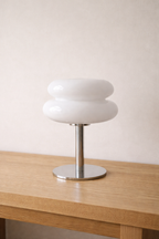 Orange Glass Macaron Lamp – Retro Chic LED Design E27 (28 cm)