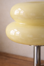 Orange Glass Macaron Lamp – Retro Chic LED Design E27 (28 cm)