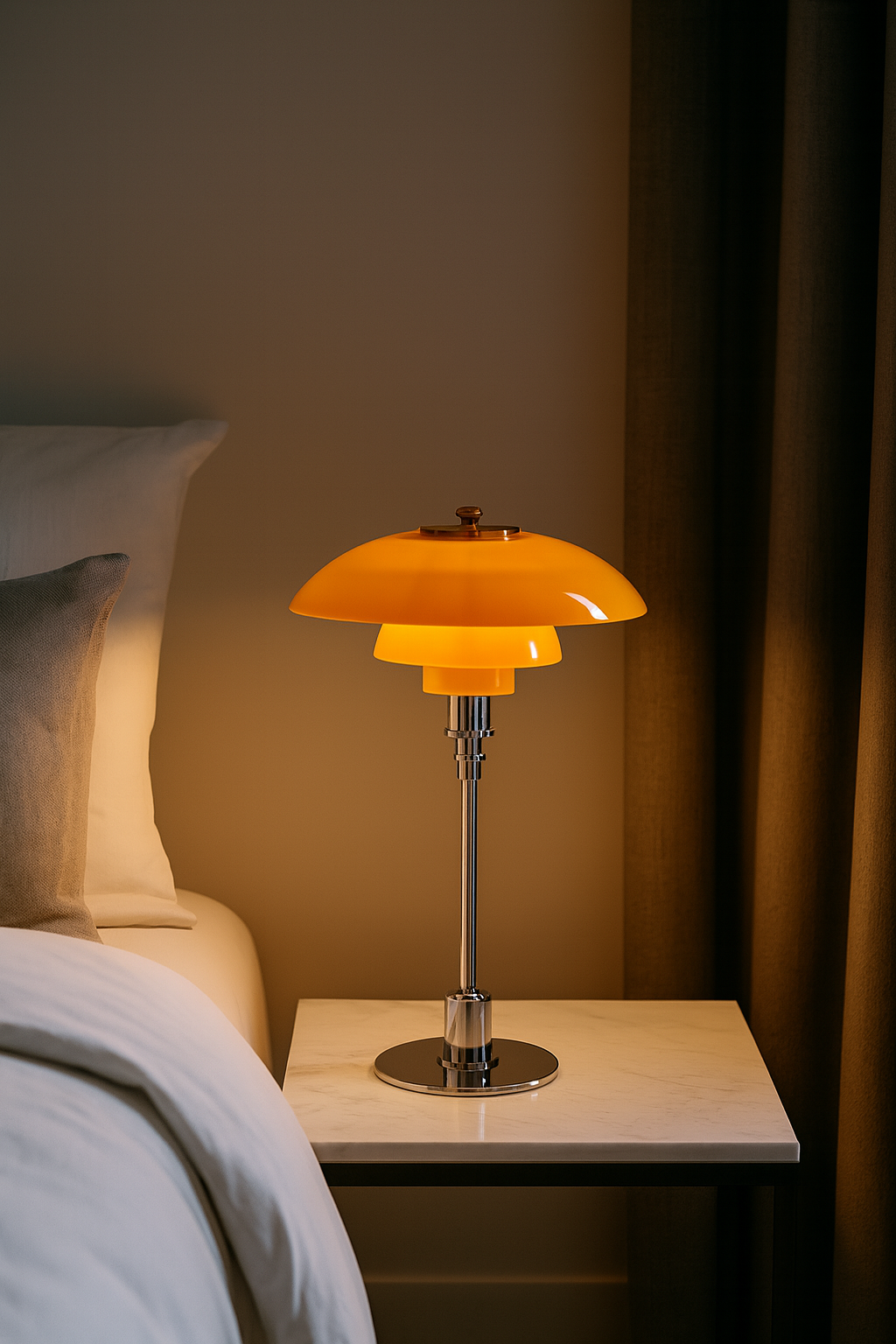 Lampe de Table Design Nordique en Verre – Éclairage LED Tricolore, Haut de Gamme, Salon, Bureau & Chambre