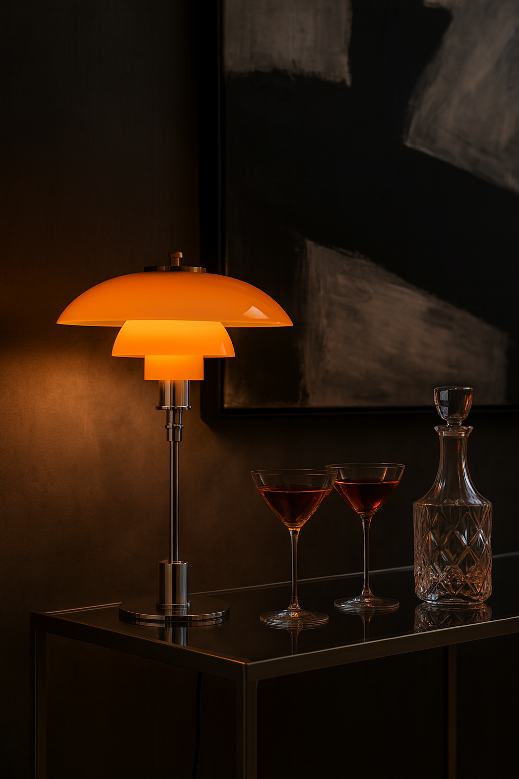 Lampe de Table Design Nordique en Verre – Éclairage LED Tricolore, Haut de Gamme, Salon, Bureau & Chambre