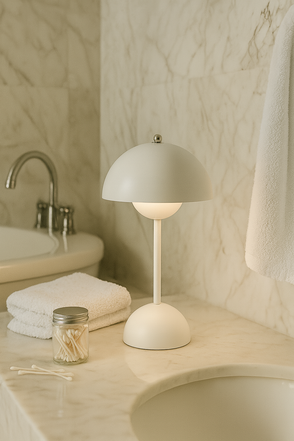 Lampe Champignon Design Rechargeable – 3 Intensités LED · Veilleuse & Lampe de Table Moderne USB-C