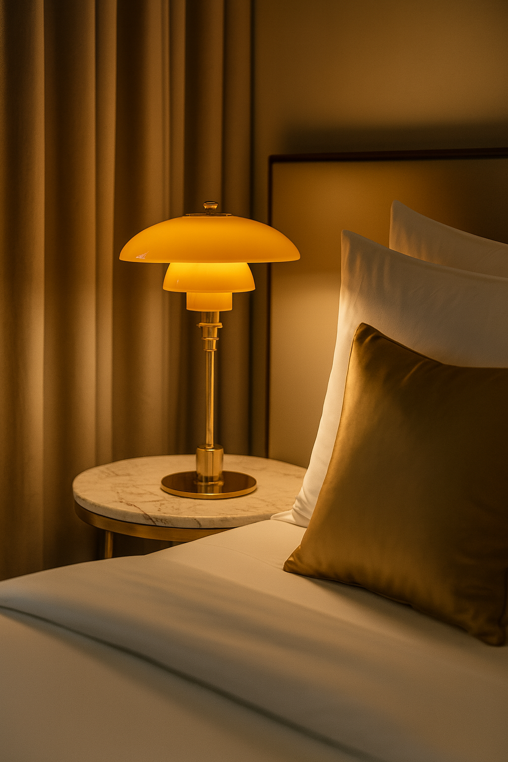 Lampe de Table Design Nordique en Verre – Éclairage LED Tricolore, Haut de Gamme, Salon, Bureau & Chambre