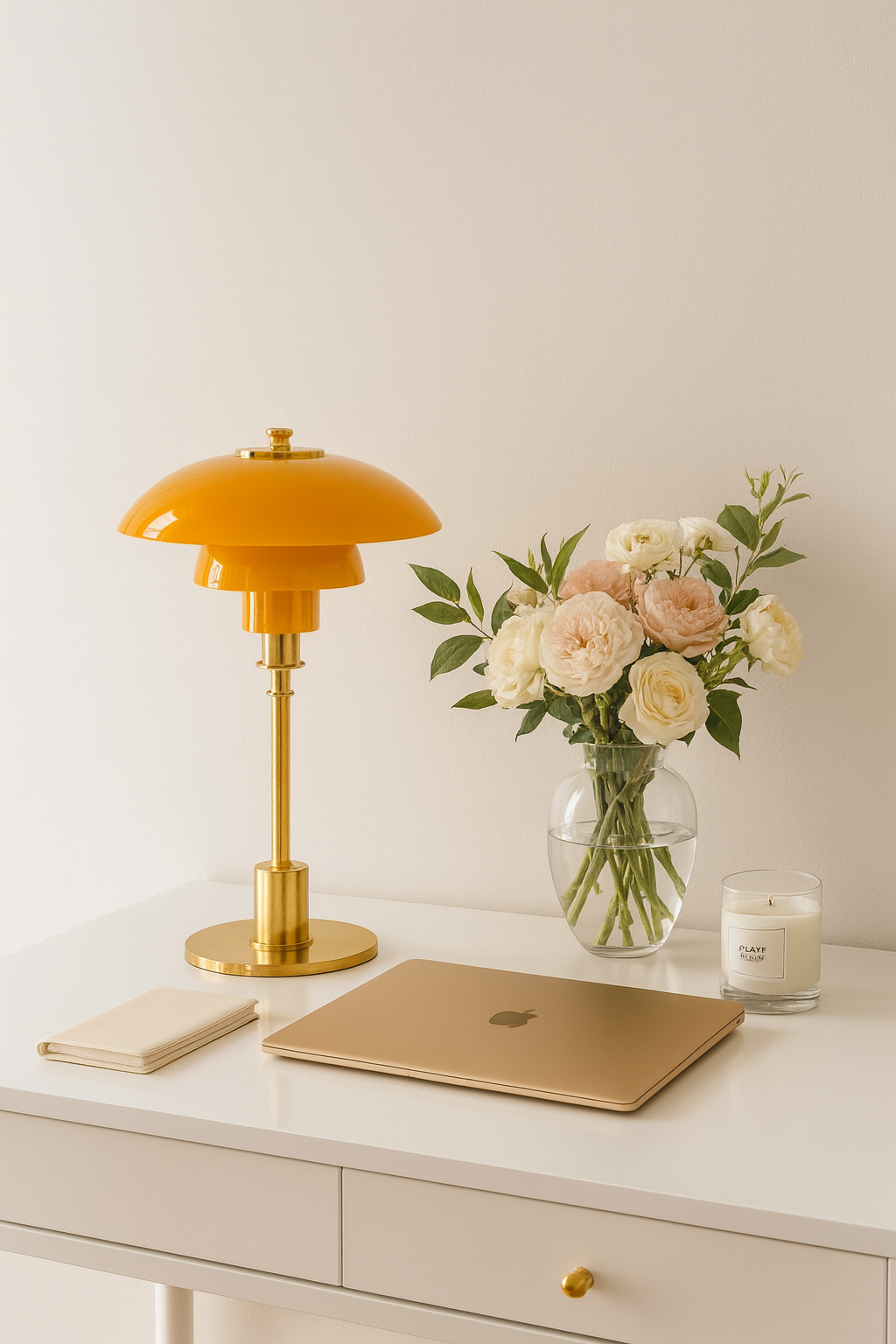 Lampe de Table Design Nordique en Verre – Éclairage LED Tricolore, Haut de Gamme, Salon, Bureau & Chambre