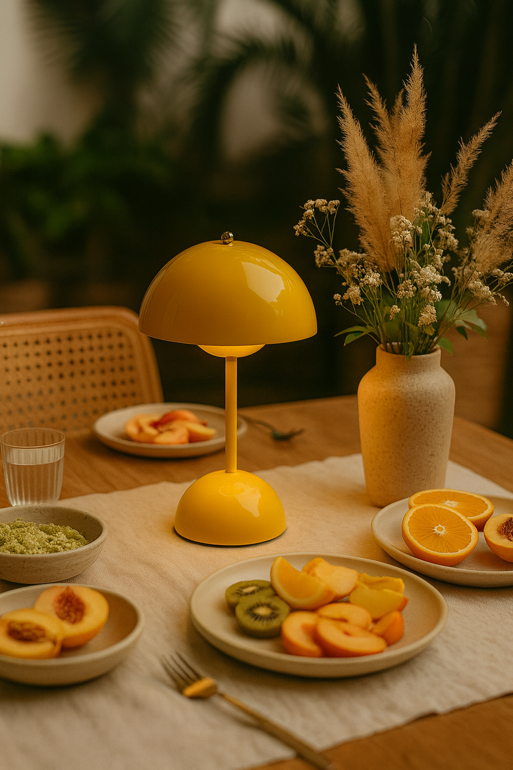 Lampe Champignon Design Rechargeable – 3 Intensités LED · Veilleuse & Lampe de Table Moderne USB-C