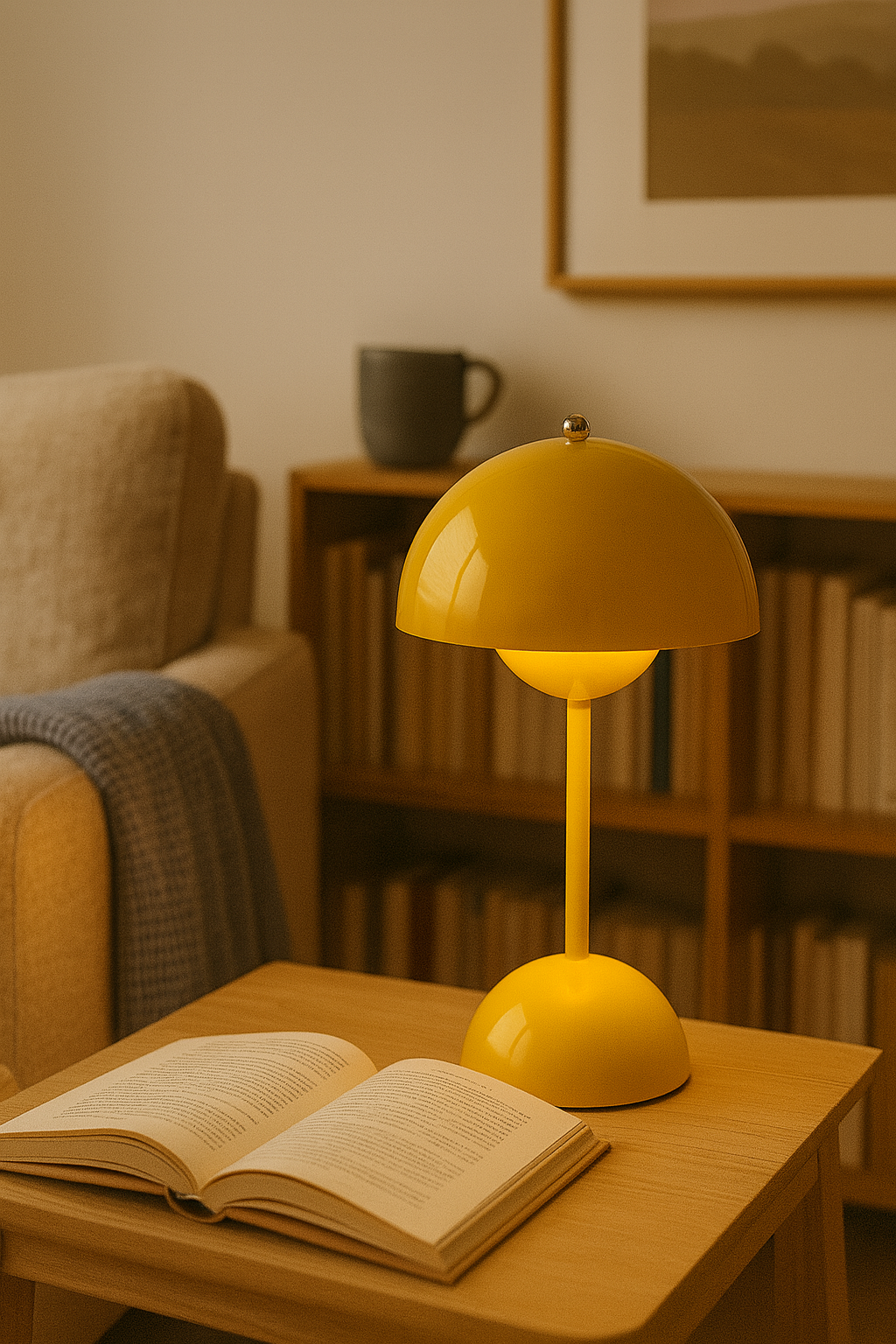 Lampe Champignon Design Rechargeable – 3 Intensités LED · Veilleuse & Lampe de Table Moderne USB-C