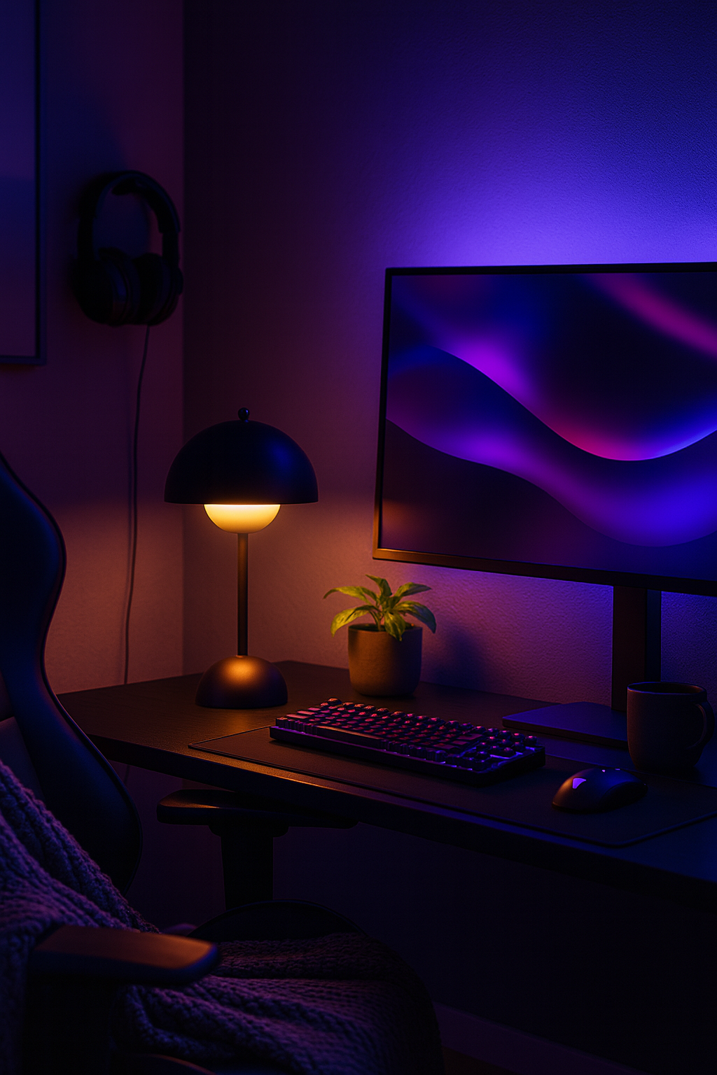 Lampe Champignon Design Rechargeable – 3 Intensités LED · Veilleuse & Lampe de Table Moderne USB-C