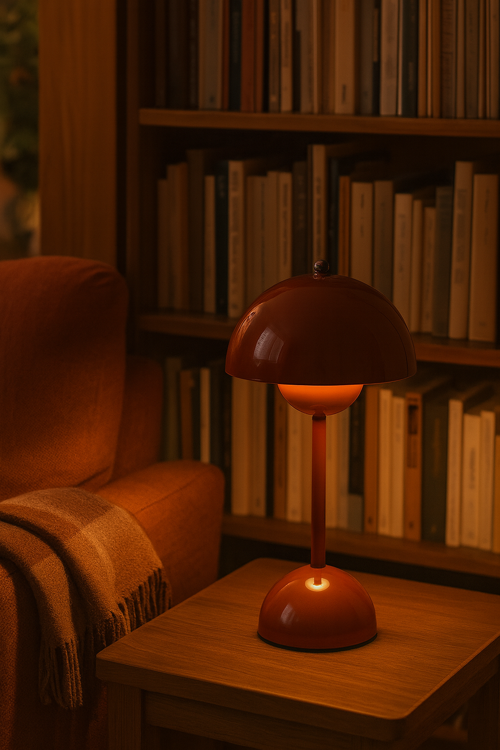 Lampe Champignon Design Rechargeable – 3 Intensités LED · Veilleuse & Lampe de Table Moderne USB-C