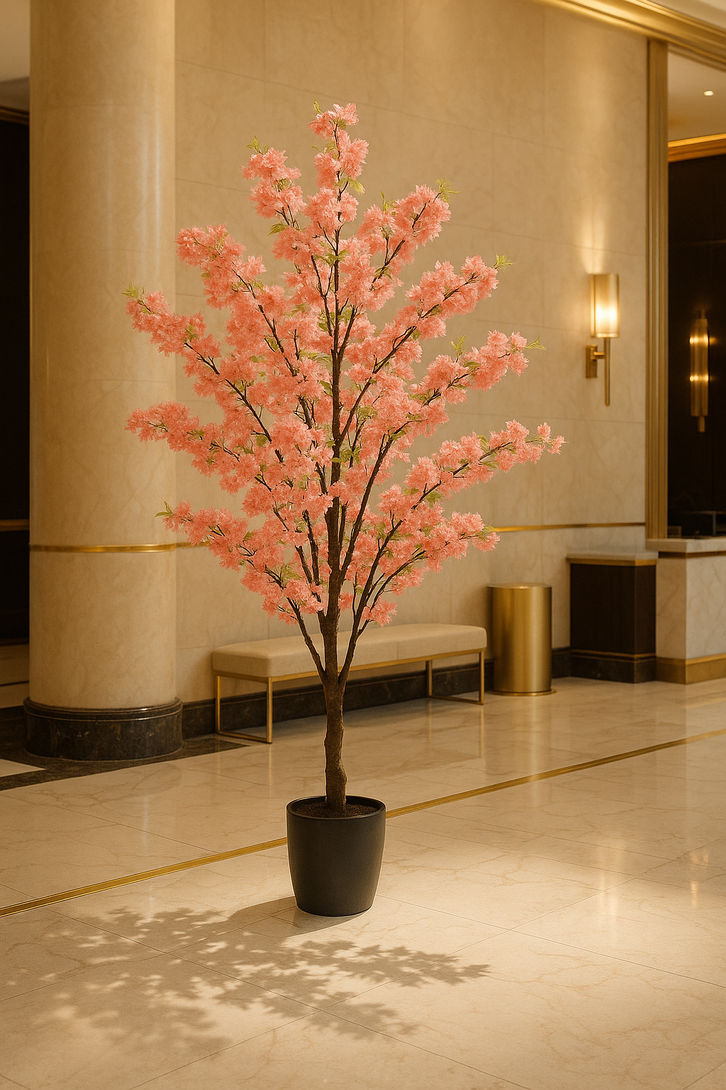 Cerisier Japonais Artificiel – Prunus Kersenbloesem – Rose – 210 cm