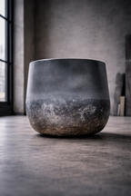 Cache-pot en métal Elisa Mystic Earth – Finition minérale patinée – Ø29, Ø39 & Ø44 cm