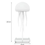 Lampe Méduse LED RGB – Veilleuse Rotative Design avec Commande Vocale & Batterie Rechargeable USB Type-C | Déco Moderne Chambre, Salon & Cadeau Original