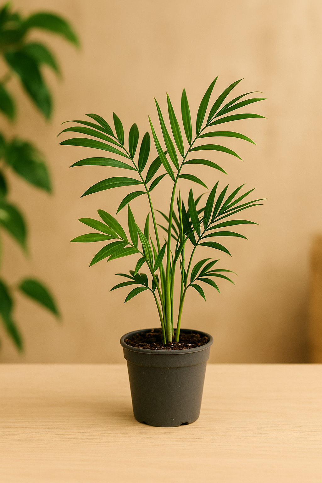 Set de 6 Mini Plantes Vertes – Pot Ø6 cm | Asparagus, Coffea Arabica, Ficus Ginseng, Fougère, Hedera, Bergpalm