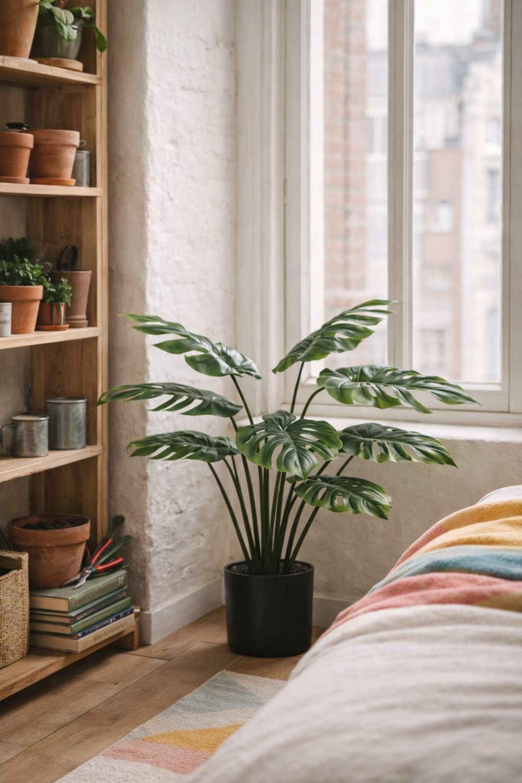 Monstera Deliciosa artificielle – Plante décorative iconique & ultra-réaliste - 65 cm à 180 cm