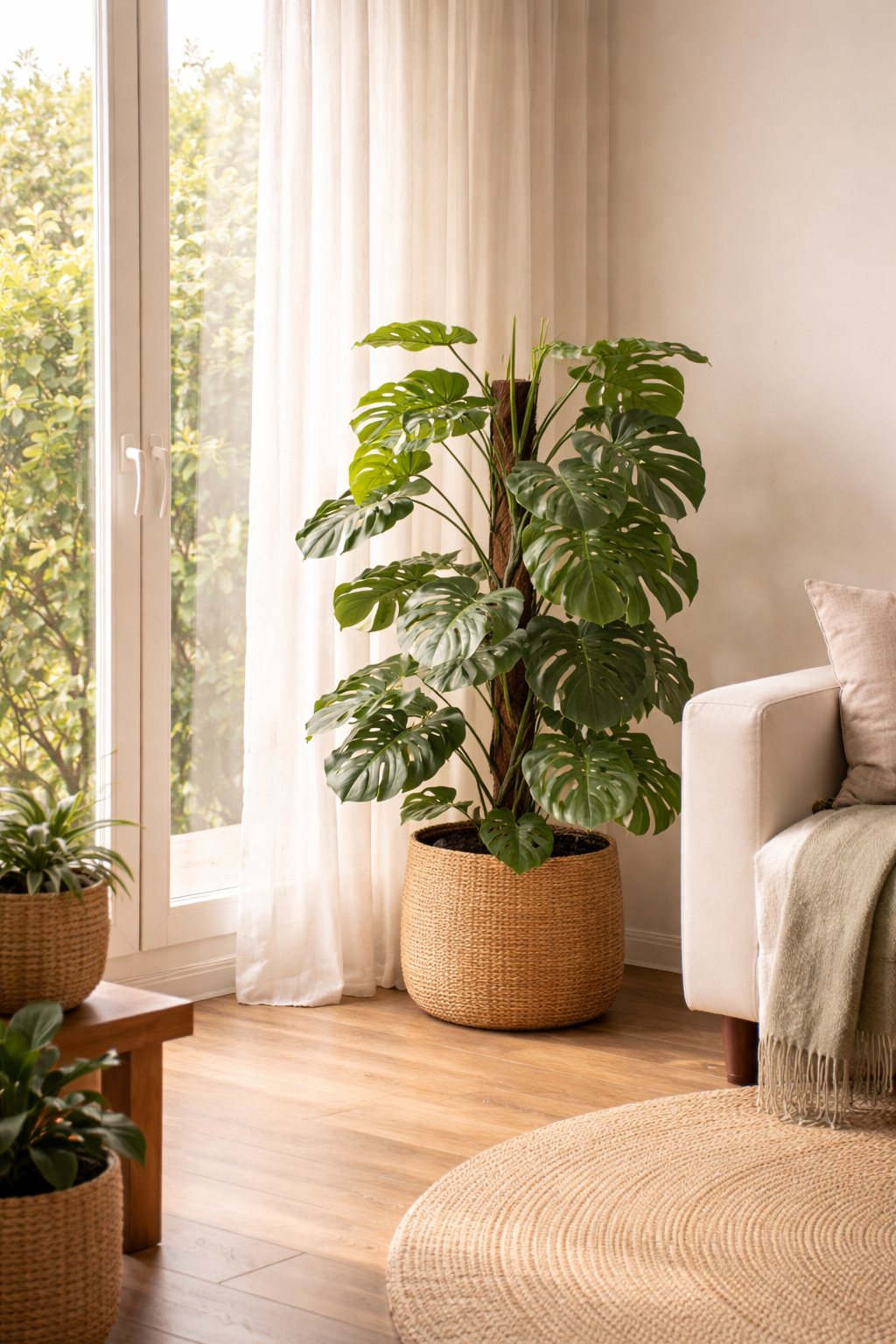 Monstera Deliciosa artificielle – Plante décorative iconique & ultra-réaliste - 65 cm à 180 cm