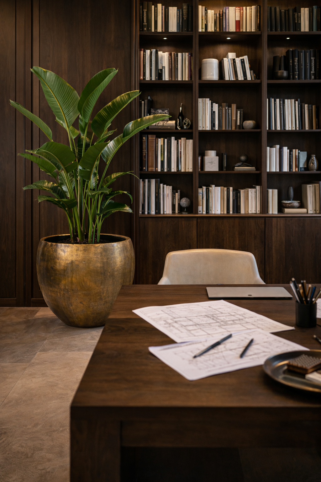 Pot Fabien Old Camel – Pot décoratif XXL haut de gamme à finition mate patinée