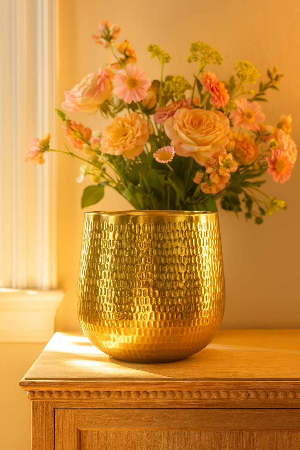 Jenna Gold – Cache-pot doré en céramique premium | Ø29, Ø39, Ø46