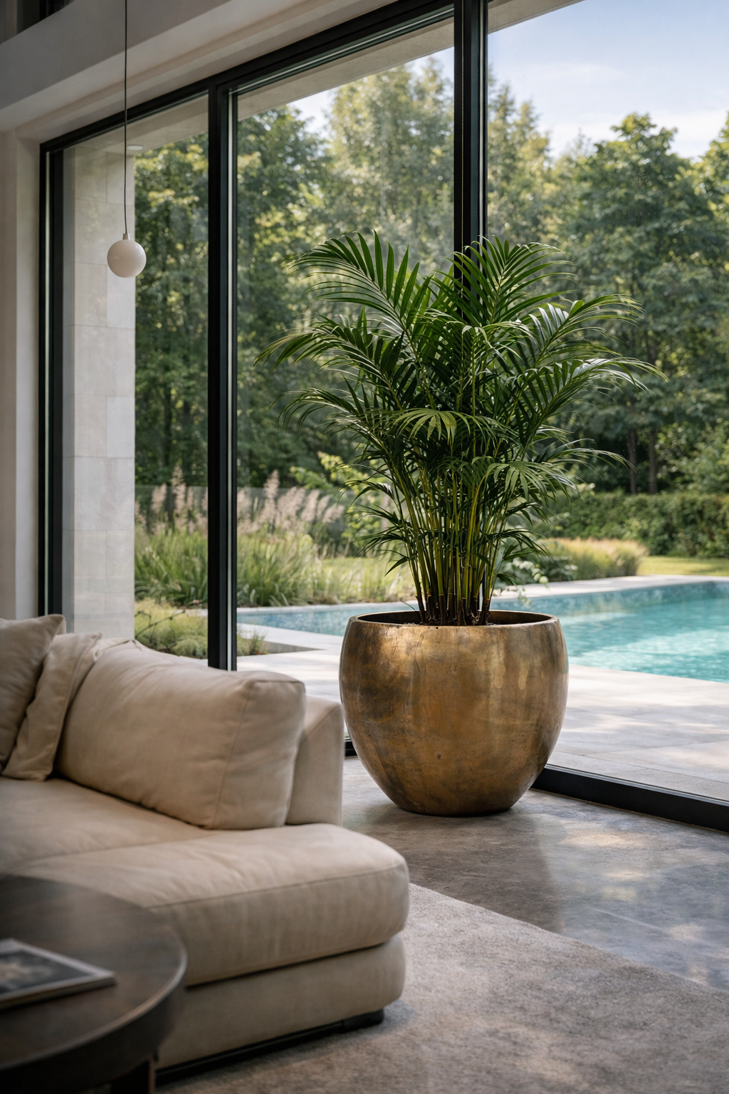 Pot Fabien Old Camel – Pot décoratif XXL haut de gamme à finition mate patinée