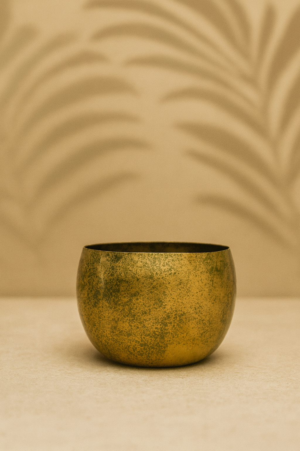 Cache-pot Ellen Brass – Laiton décoratif Ø25xH19, Ø30xH25, Ø38xH31