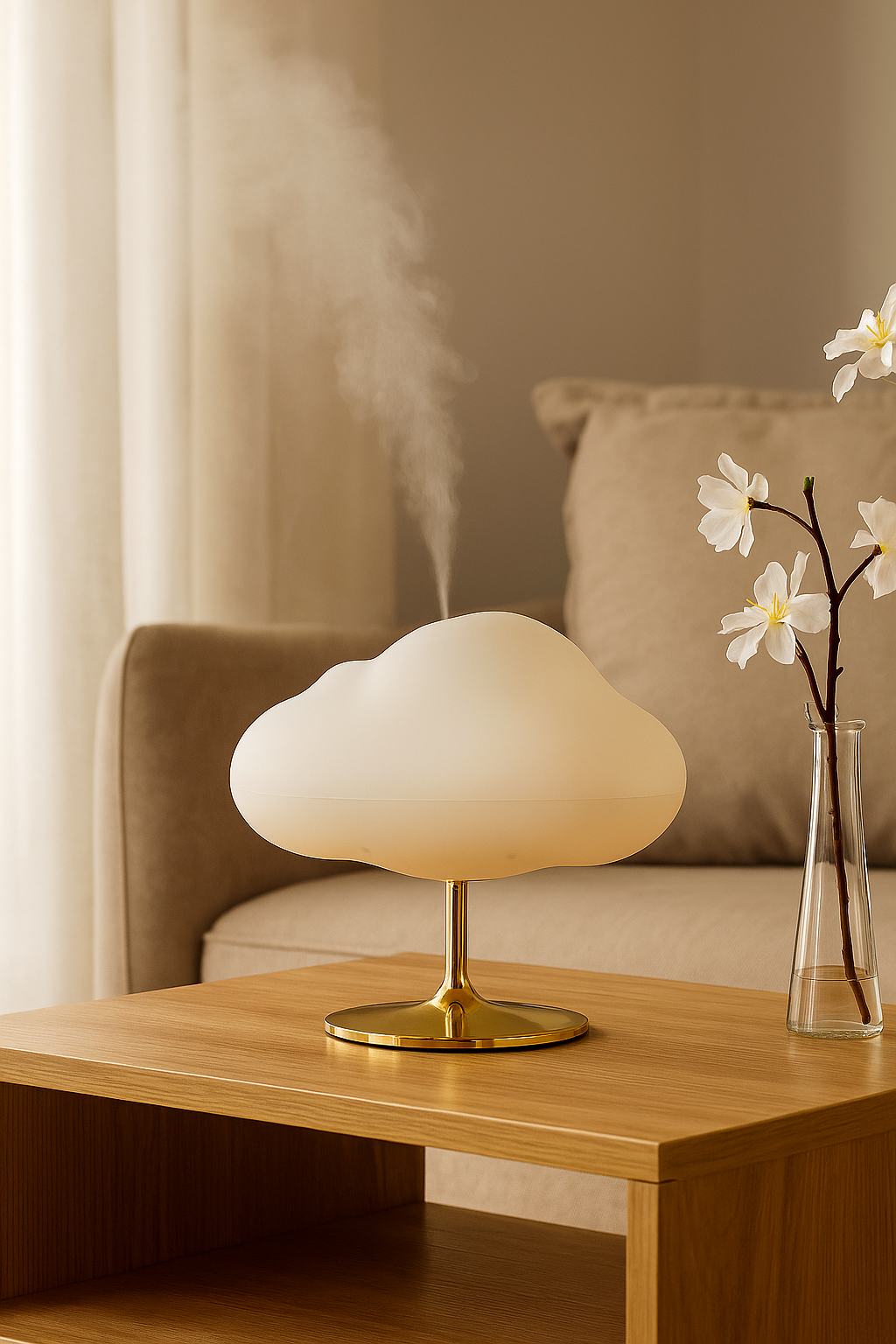 Diffuseur d’Arômes Nuage – Humidificateur LED Design & Bien-Être (270 ml)