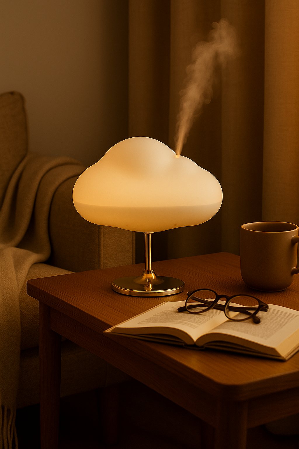Diffuseur d’Arômes Nuage – Humidificateur LED Design & Bien-Être (270 ml)