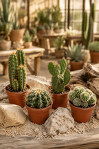 Cactus & Succulents Mix – 15 Plants Without Pots – Ø5.5 cm
