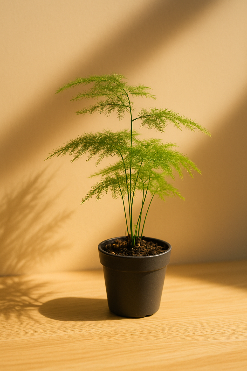 Set de 6 Mini Plantes Vertes – Pot Ø6 cm | Asparagus, Coffea Arabica, Ficus Ginseng, Fougère, Hedera, Bergpalm