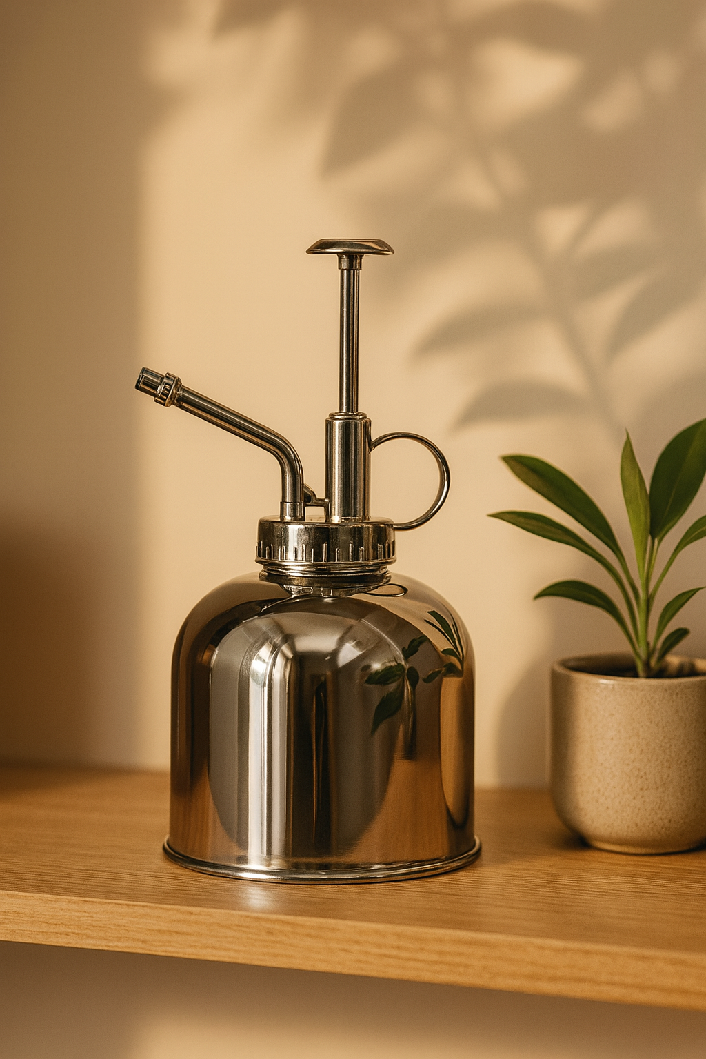 Vaporisateur d’Arrosage 300 ml – Verre & Acier Inoxydable Premium (Doré, Argenté ou Transparent)