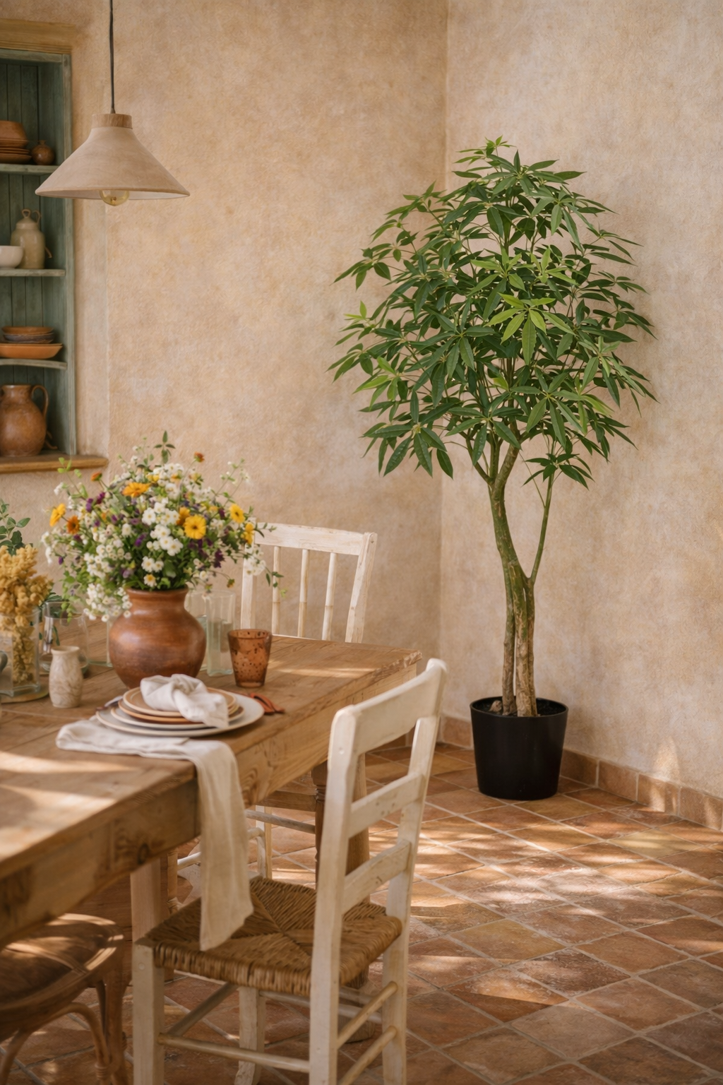 Pachira Aquatica artificielle – Arbre à Argent décoratif ultra réaliste, 150 & 180 cm