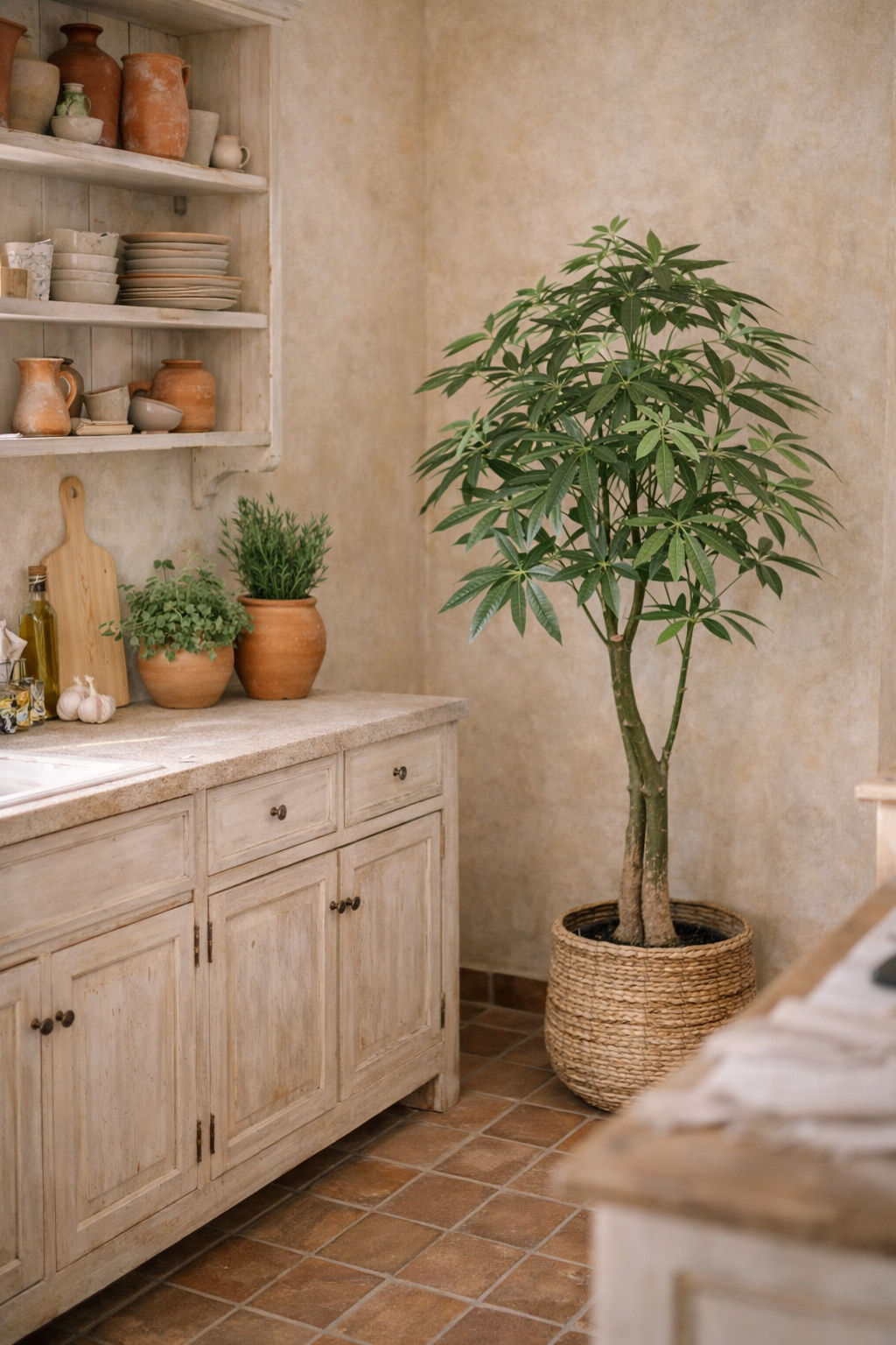 Pachira Aquatica artificielle – Arbre à Argent décoratif ultra réaliste, 150 & 180 cm