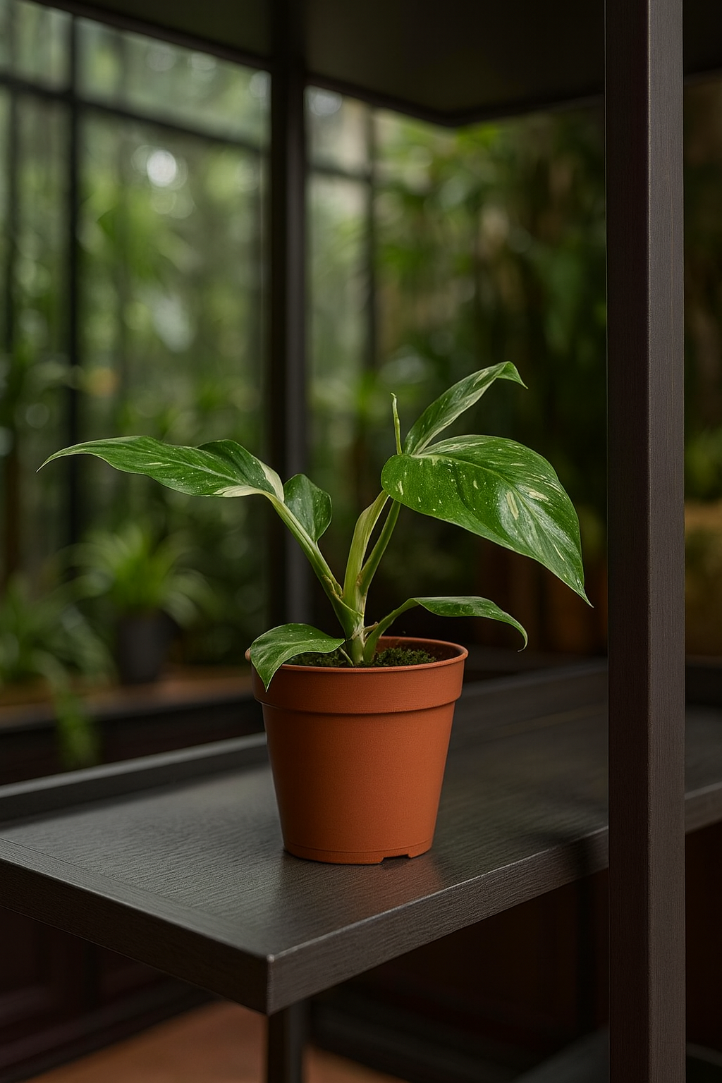 Philodendron White Princess – Plante rare & marbrures uniques (B Grade) – Ø12 cm – 30 cm