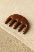 Peigne de Massage en Bois Naturel – Gua Sha Cuir Chevelu & Corps