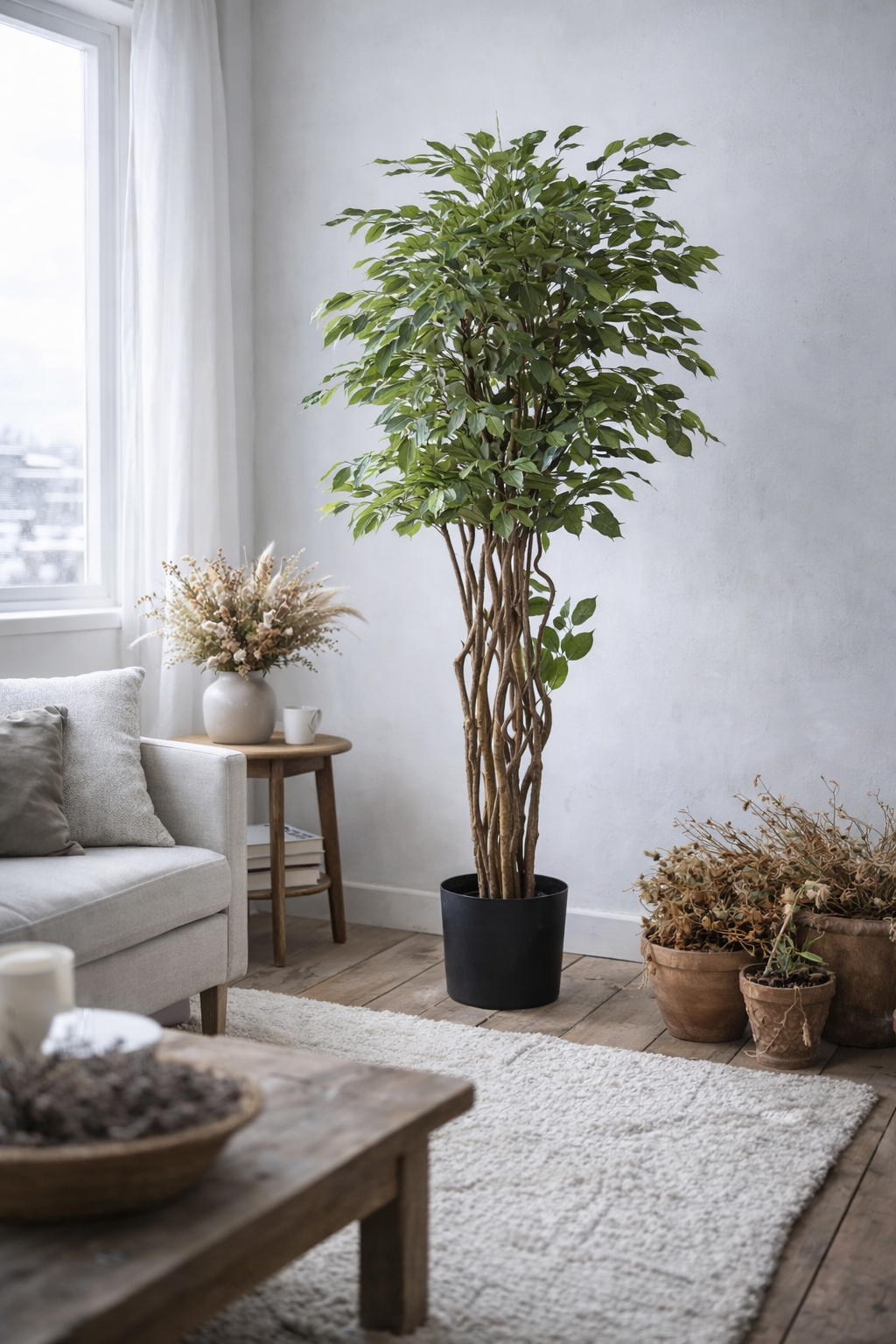 Ficus Liana artificiel 170 cm – Plante artificielle Ficus décorative réaliste