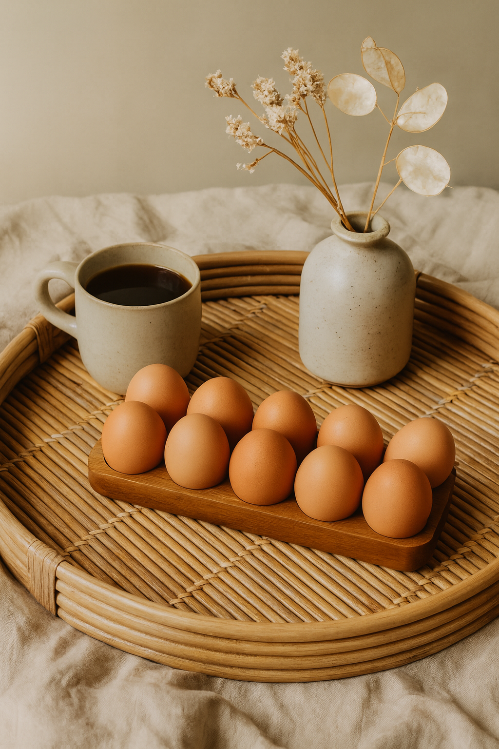 Support à Œufs en Bois – Range-Œufs Design 6 ou 12 Compartiments | Cuisine & Art de Vivre