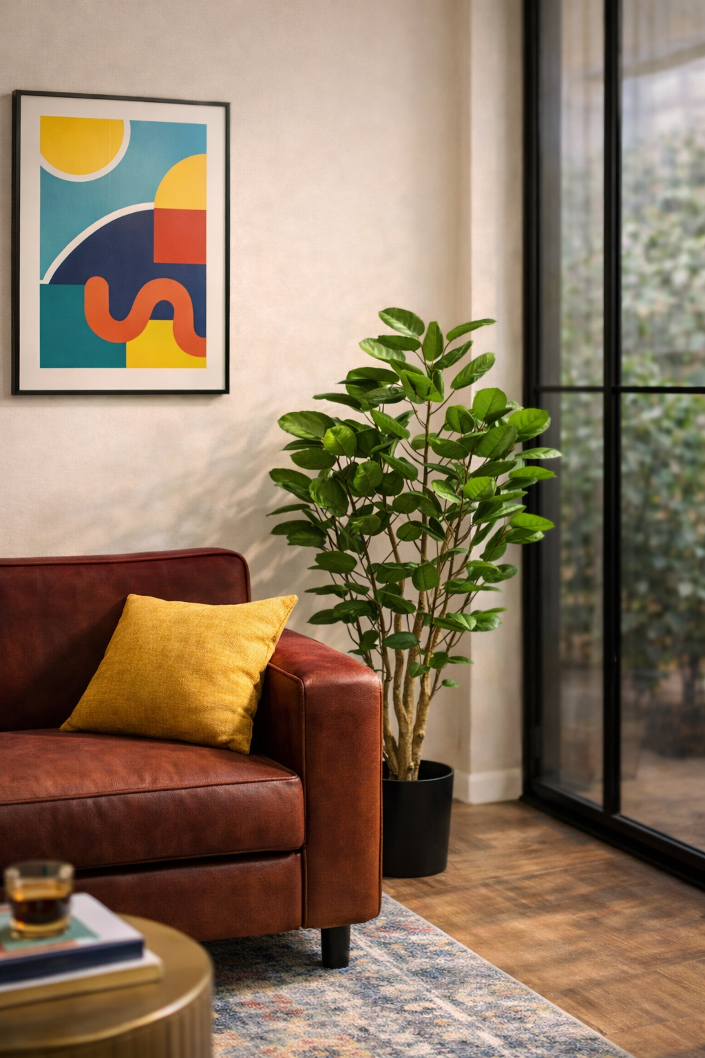 Polyscias (Aralia) artificielle haut de gamme – Plante décorative ultra-réaliste de 105 cm à 160 cm