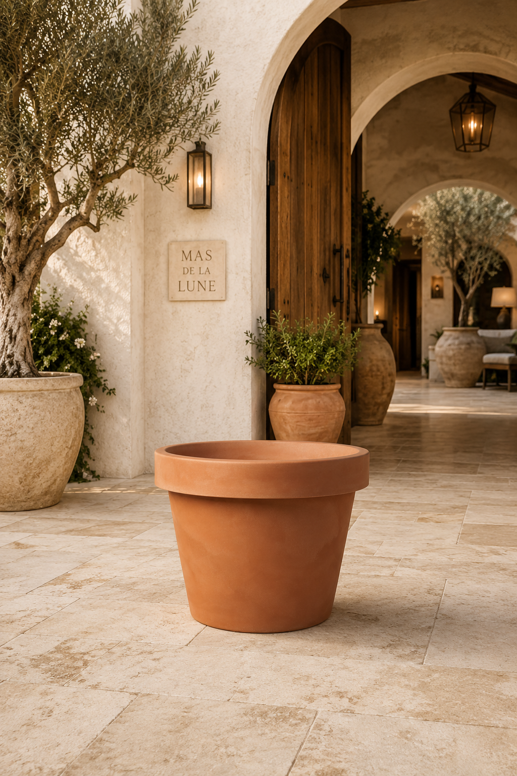 Lira Terra Terracotta XXL – Flower Pot & Cachepot Ø85 x H76 cm