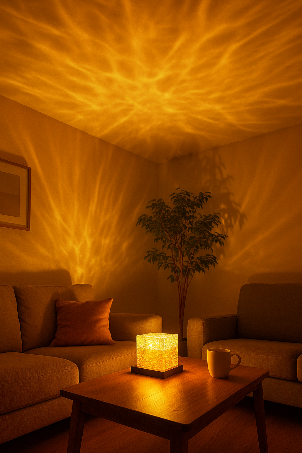 Lampe Projecteur Effet Vagues Océan – 16 Couleurs, Télécommande & USB – Ambiance Relaxante